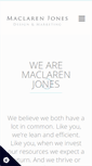 Mobile Screenshot of maclarenjones.com